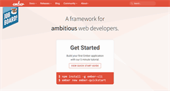 Desktop Screenshot of emberjs.com