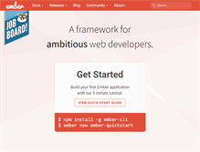 Tablet Screenshot of emberjs.com